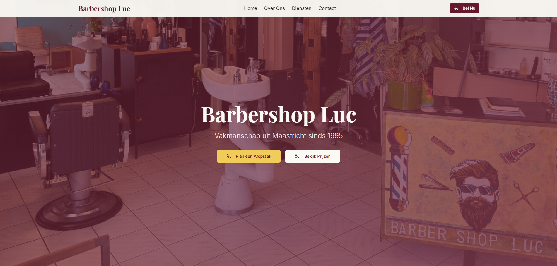 Barbershop Luc Website